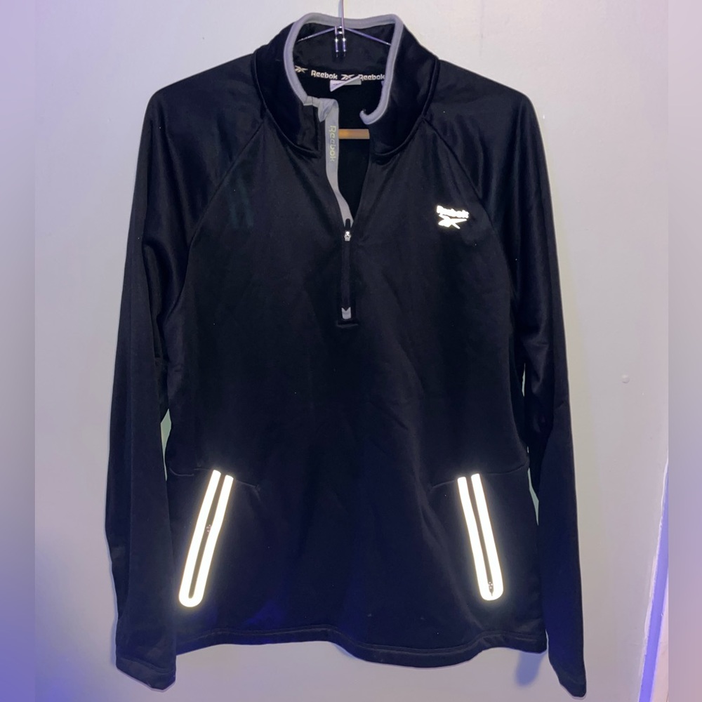 Reebok Black Reflective Active Sweatshirt